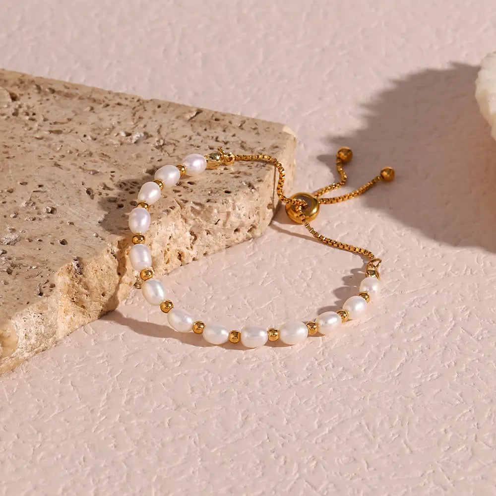 Vintage Natuurlijke Parel Armband