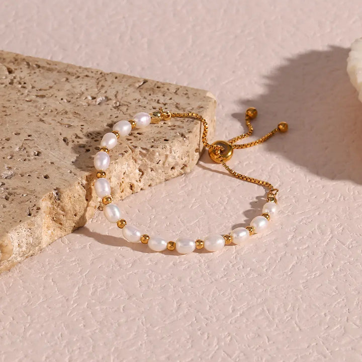 Vintage Natuurlijke Parel Armband