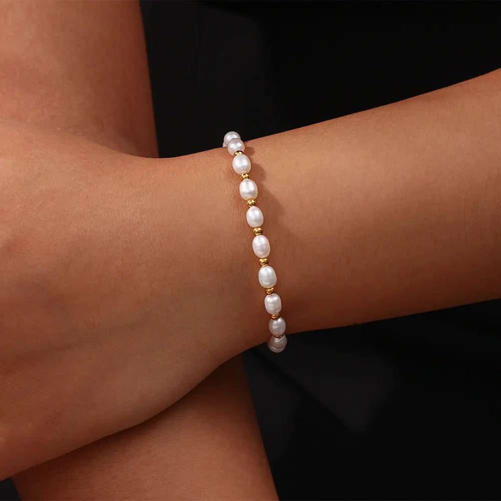 Vintage Natuurlijke Parel Armband