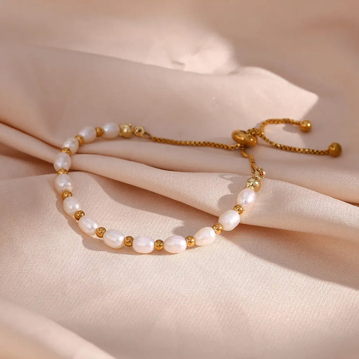 Vintage Natuurlijke Parel Armband