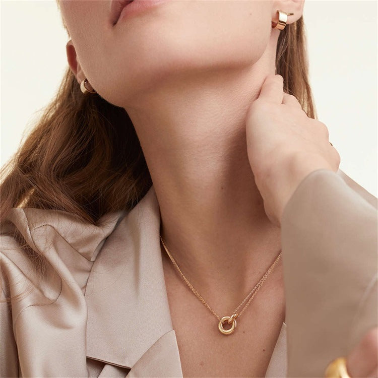 Harper gouden ketting met ring