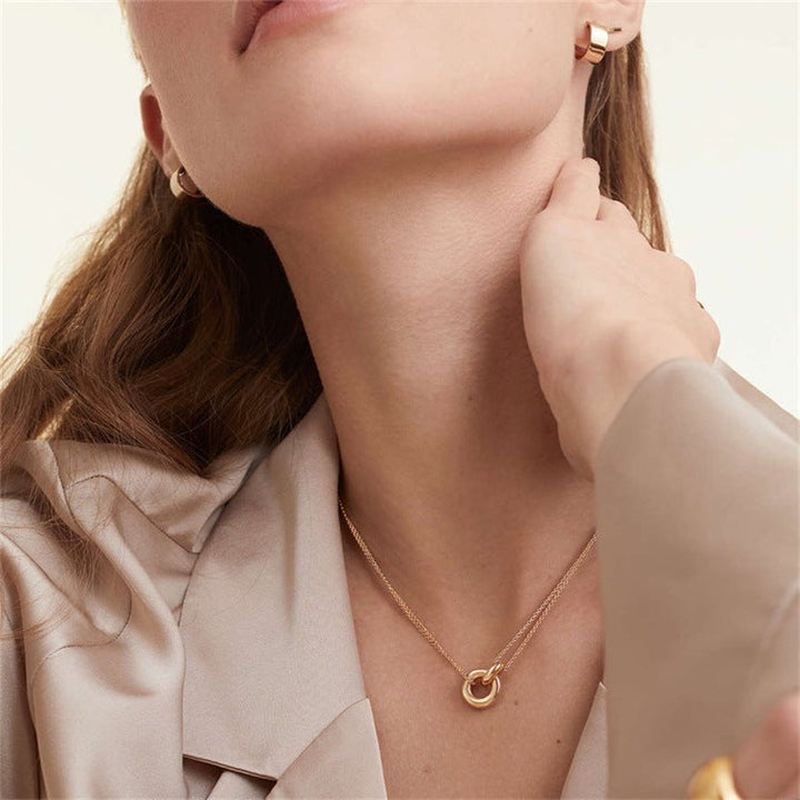Harper gouden ketting met ring