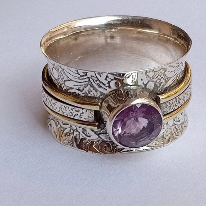 Boheemse kristallen meditatie ring