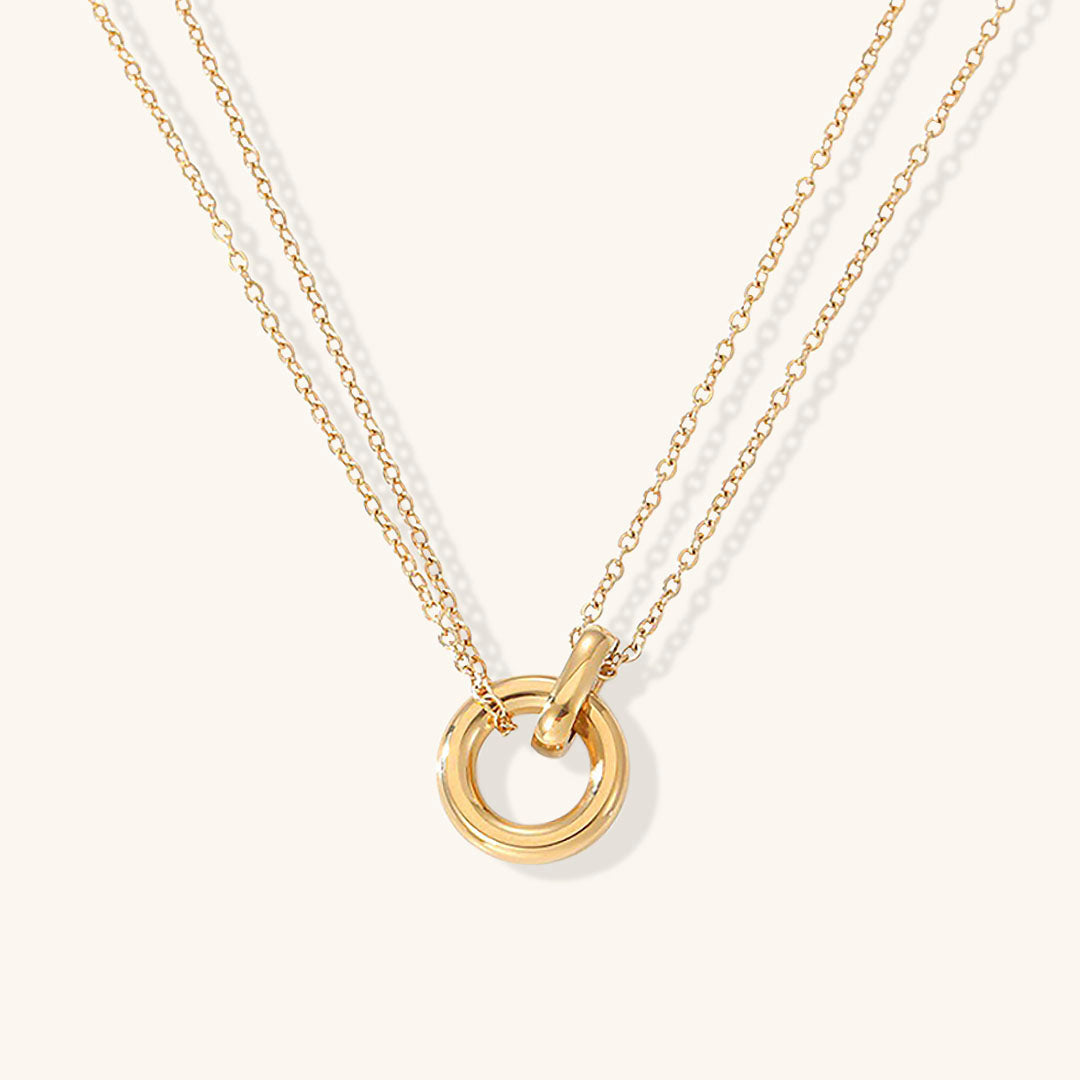 Harper gouden ketting met ring