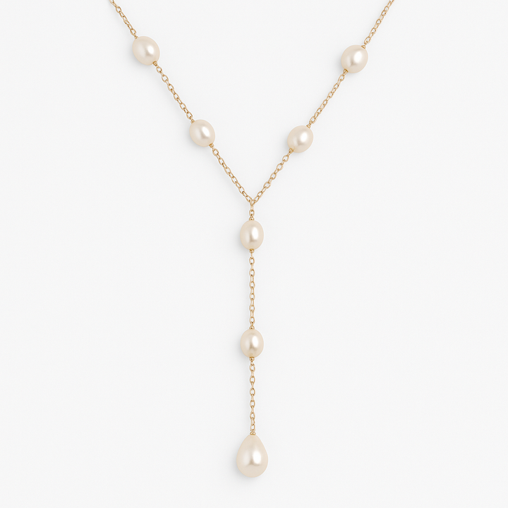 Vintage Hangende Parels Ketting