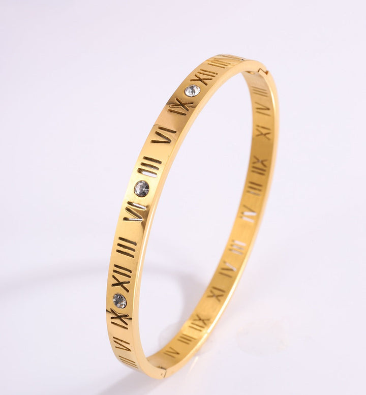 Titanium Armband met Romeinse Cijfers