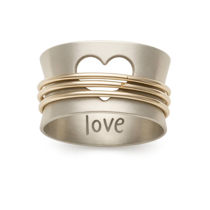Vintage kostbare liefdesring