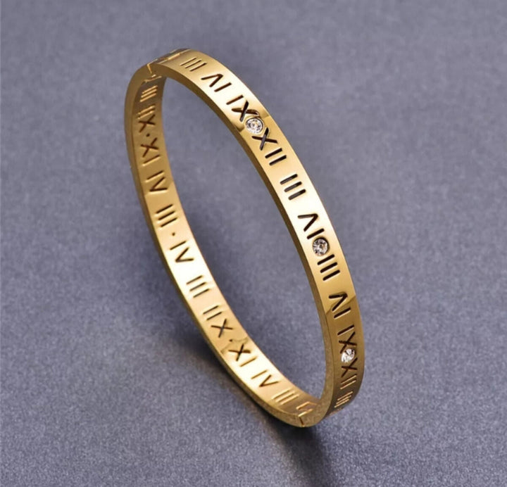 Titanium Armband met Romeinse Cijfers