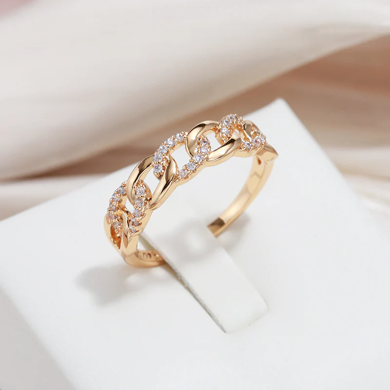 Elegante Gouden Schakelring