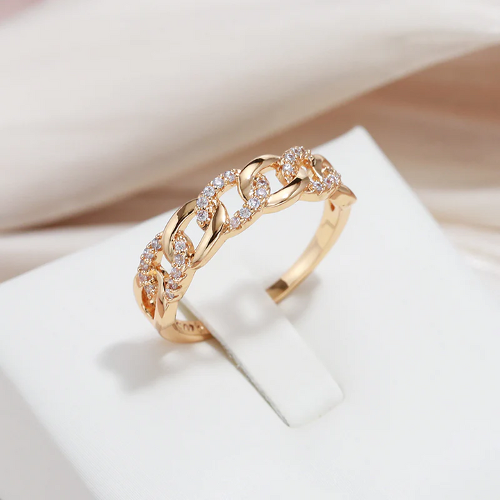 Elegante Gouden Schakelring