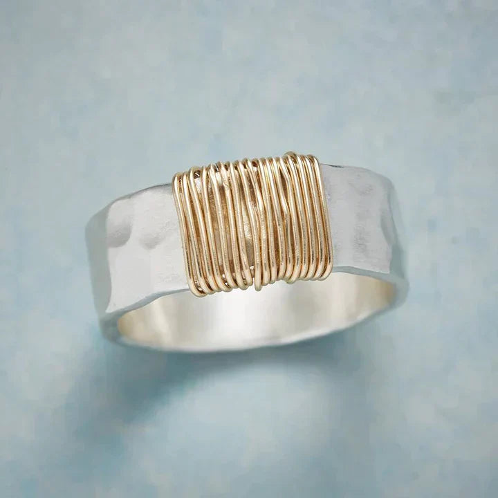 Zoë Vintage Goudkleurige draden Ring
